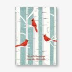 Cardinals in Birch Trees Holiday Card