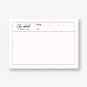 Minimal Border Stationery
