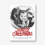 Christmas Snowdrift Photo Card