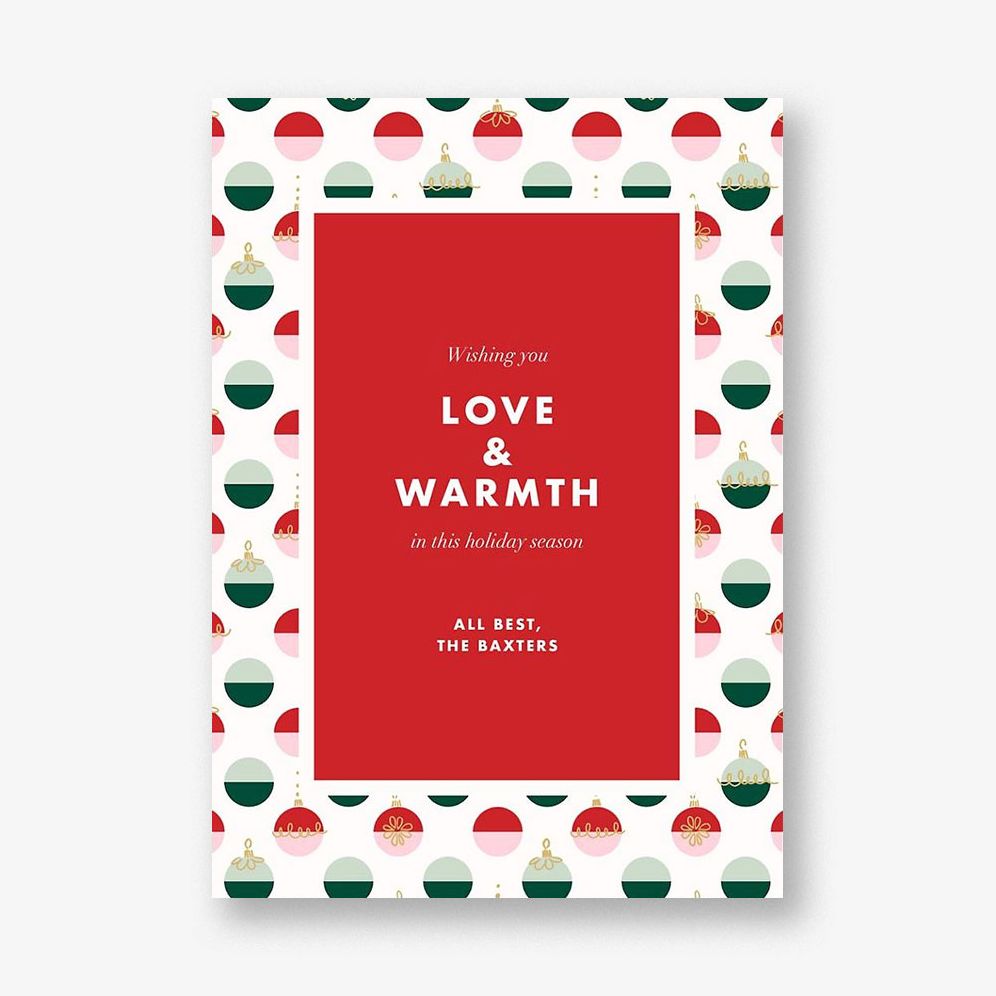 Dipped Ornaments Greeting Card