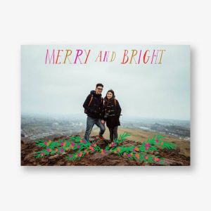 Grinning and Glowing Full Photo Card