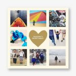 Gold Heart Holiday Photo Card