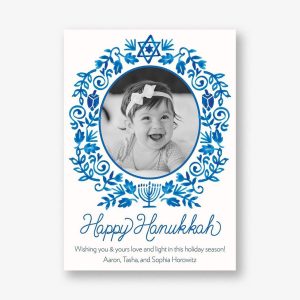 Hanukkah Frame Photo Card
