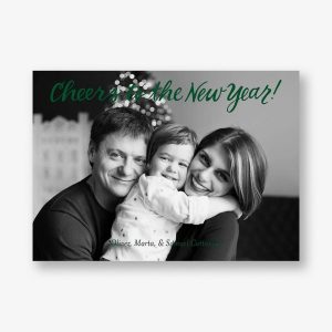 Cheers New Year Photo Card Top