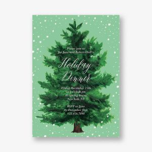 Evergreen Party Invitation