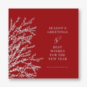 Forsythia Holiday Photo Card