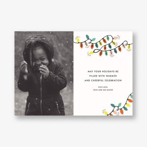 Glow Strings Attached Horizontal Photo Card