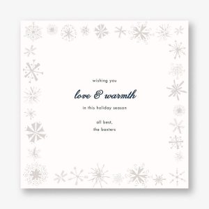 Freehand Snowflake Holiday Card