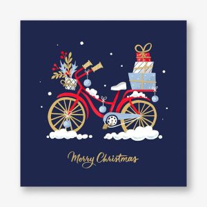 Holiday Cycle Photo Card