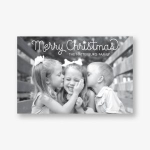 Loop Script Merry Christmas Postcard