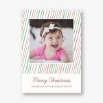 Holiday Stripes Photo Card