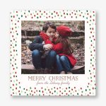 Holiday Flurry Photo Card Square