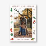 Holiday Icons Vertical Photo Card