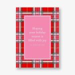 Holiday Plaid Greeting Card