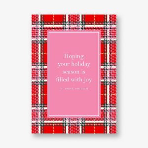 Holiday Plaid Greeting Card