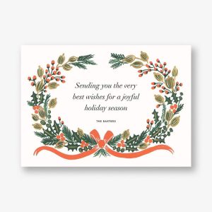 Holiday Greens Photo Card