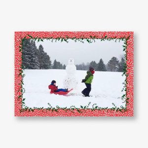 Holly on the Banister Photo Card