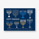 Menorahs Holiday Card