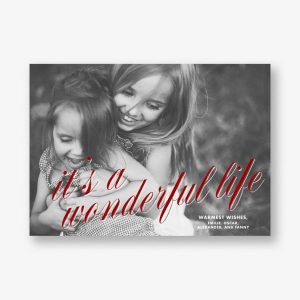 Its a Wonderful Life Photo Card