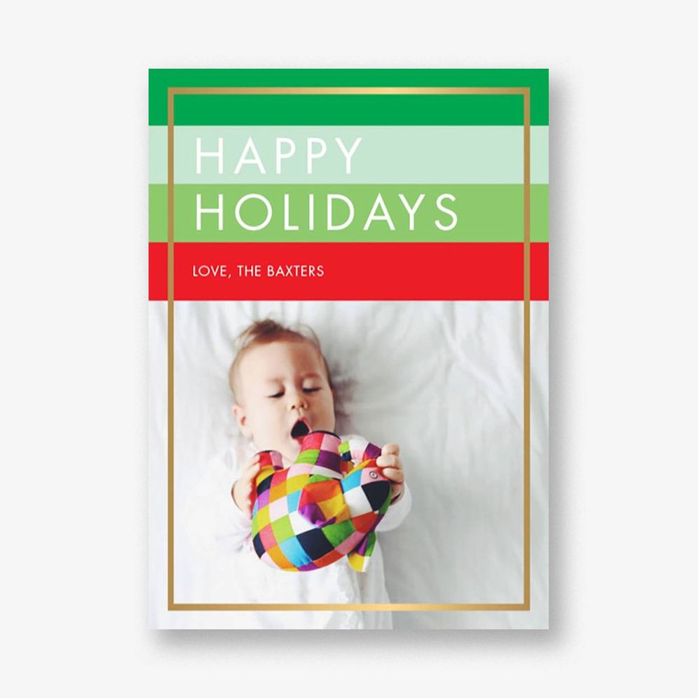 Holiday Hues Foil Photo Card
