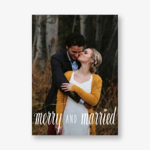 Merry and Married Photo Card