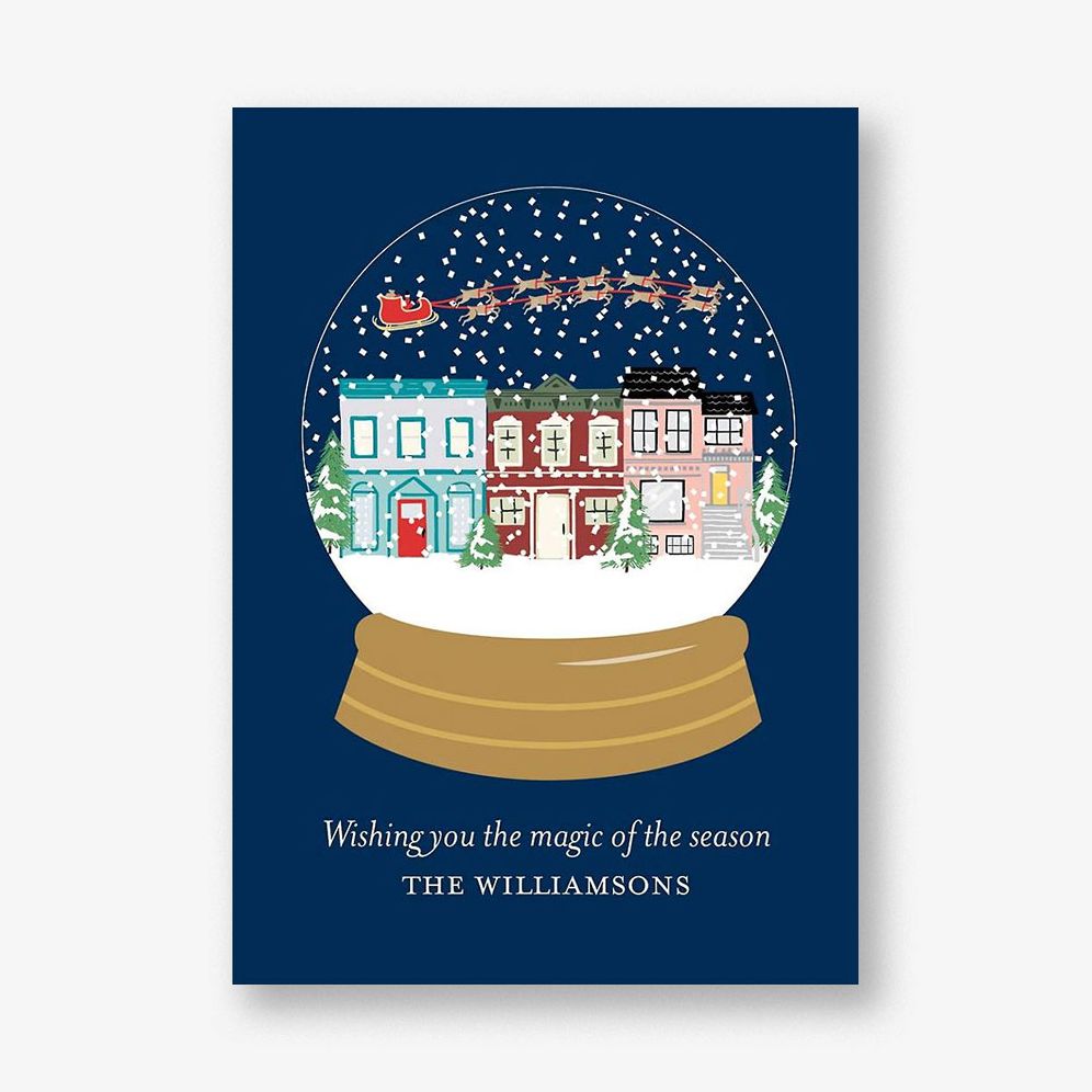 Snowglobe Holiday Card