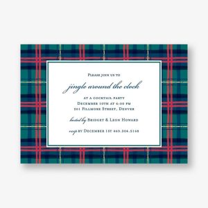 Plaid Invitation