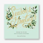 Mistletoe Branches Holiday Photo Card