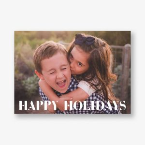 Stenciled Celebration Photo Card