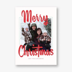 Retro Holidays Photo Card