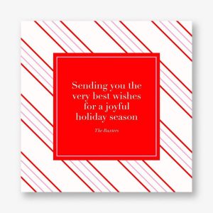 Peppermint Stripe Greeting Card