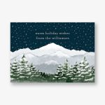 Snowy Mountains Holiday Card