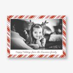 Peppermint Holiday Photo Card Horizontal