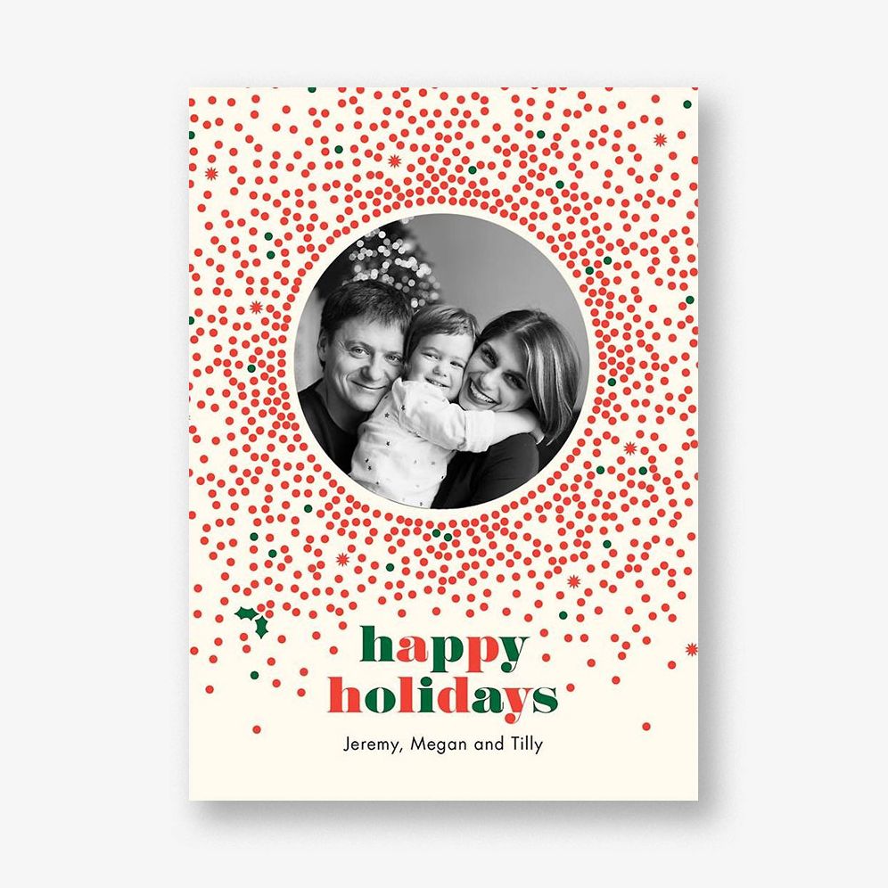 Reverse Snowglobe Photo Card