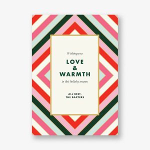 Mod Stripes Greeting Card