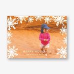 Silhouette Snowflakes Photo Card