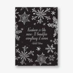 Snowflake Splatter Holiday Card