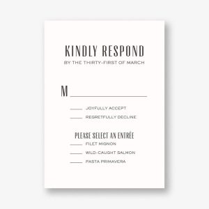 Nouveau Tulips Response Card