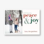Peace & Joy Holiday Photo Card