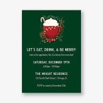 Cocoa Bar Holiday Party Invitation