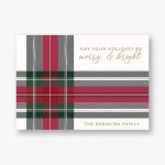 Festive Plaid Holiday Card