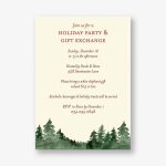 Treeline Holiday Party Invitation
