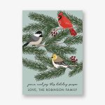 Winter Birds Holiday Card