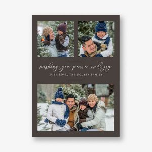 Peace & Joy Multi-Photo Card