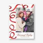 Ribbon Holiday Photo Card