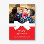TP Bow Holiday Photo Card