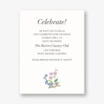 Wildflower Star Bat Mitzvah Information Card