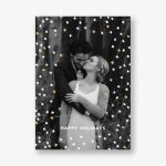 Sky Glitter Holiday Photo Card
