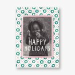 Quilted Wreath Frame Holiday Photo Card