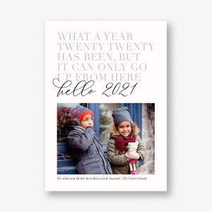 What A Year Vertical Holiday Photo Card
